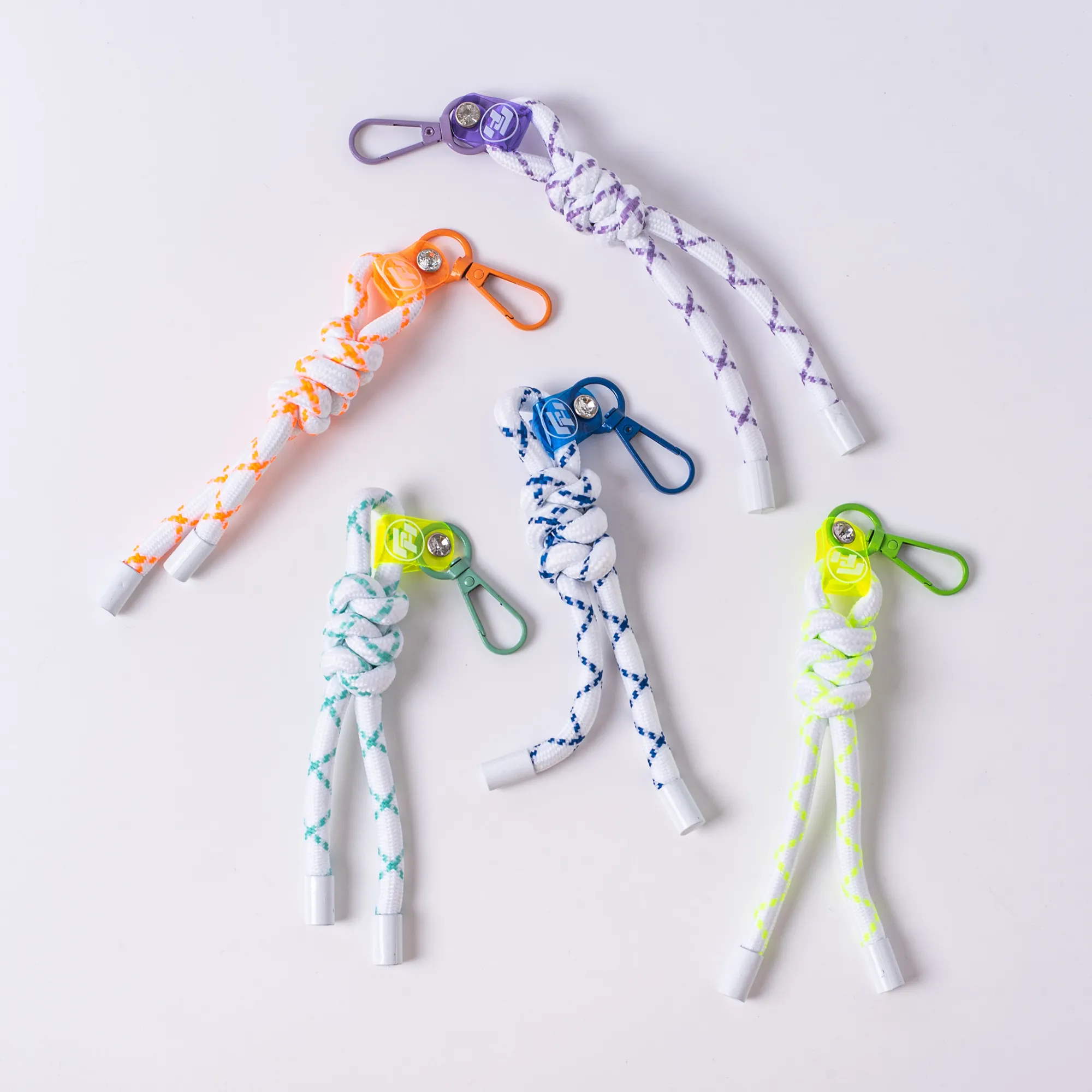 Custom Anime Charms KeychainsAnime Keychain colorful braided lanyard key ring mobile phone decoration rope key chain Lanyards