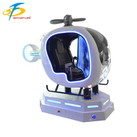 9D VR Helicóptero Avión Simulador de vuelo Juego de realidad virtual al aire libre para uso educativo en el hogar Hecho de fibra de vidrio Metal para