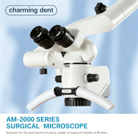 Microscope chirurgical dentaire ALLTION AM2000 à 5 grossissements avec caméra pour traitement endodontique