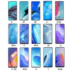 Pantalla lcd super original amoled para for oppo reno 7a 6 lite z reno10 5z 6z 5g find x2 pro f 15 19 plus display with frame