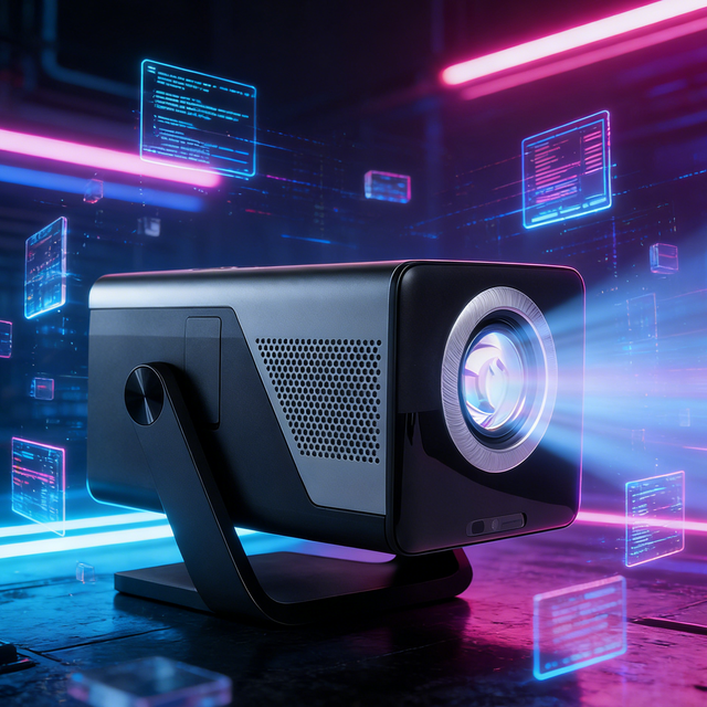 Newest Full HD 1080P 4K Projector with 8000 Lumens Android Pocketable & Portable for Home Theater