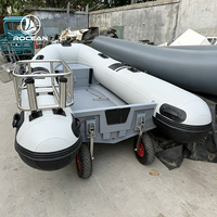 Bateau pneumatique à coque rigide en aluminium de 3,3 m, robuste, pour la pêche et le sauvetage