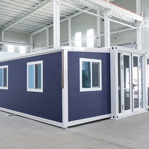 Casa contenedor expandible casa de vidrio barata con Casas prefabricadas para edificio de oficinas centro comercial Hotel hecho de panel sándwich - Product Image 3