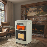 Chauffage intérieur mobile infrarouge portable de haute qualité au gaz et au propane avec écran de flamme Machine à économie d'énergie avec ventilateur