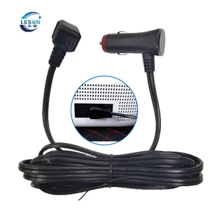 Enchufe en forma de B 12 24V Refrigerador portátil a DC Cargador de coche para encendedor de cigarrillos Cable adaptador para mini congelador enfriador de carga