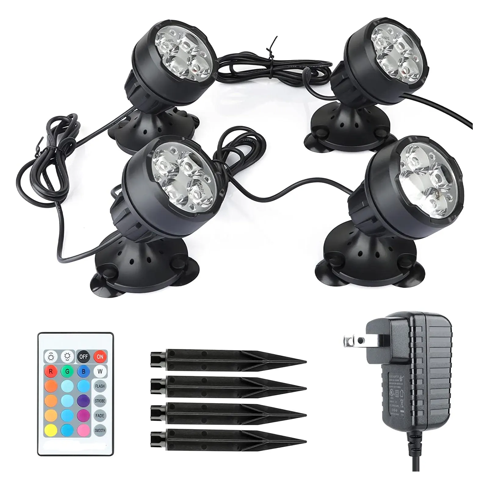 Fabbrica all'ingrosso SMD RGB Spotlight Yard Lawn Fountain Waterfall Pond Outdoor Landscape Lighting Garden Pool Lights