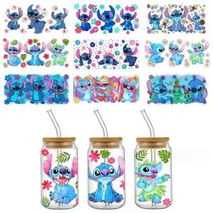 Vinilos Decorativos para Vasos <span class=keywords><strong>Lilo</strong></span> & <span class=keywords><strong>Stitch</strong></span>, Resistentes al Agua <span class=keywords><strong>y</strong></span> a los Arañazos, Múltiples Estilos para Decoración <span class=keywords><strong>de</strong></span> Botellas <span class=keywords><strong>de</strong></span> Agua - Product Image 3