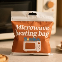 Sachet d'emballage alimentaire de sauce en plastique personnalisé haute température cornue avec feuille d'aluminium allant au micro-ondes pour la cuisson du lait