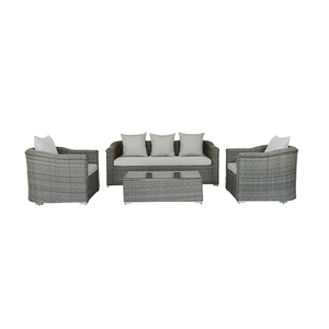 Ensemble <span class=keywords><strong>de</strong></span> canapés <span class=keywords><strong>de</strong></span> <span class=keywords><strong>jardin</strong></span> en rotin <span class=keywords><strong>gris</strong></span> clair classique, mobilier d'extérieur <span class=keywords><strong>de</strong></span> luxe moderne, écologique et résistant à la rouille pour villa et <span class=keywords><strong>salon</strong></span> <span class=keywords><strong>de</strong></span> resort - Product Image 4