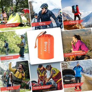 Muestra Gratuita de Manta de Emergencia Portátil, Equipo de Supervivencia, Saco de Dormir Térmico para Acampar - Product Image 5