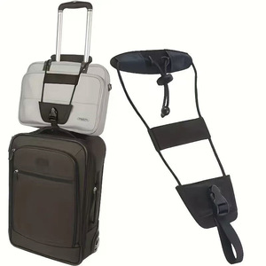 Luggage <b>Straps</b> Black Oxford Cloth Travel Case Fixing <b>Strap</b> For <b>Suitcase</b> Bag Accessories - Product Image 2