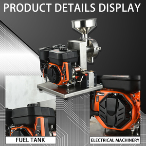 Máy nghiền Ngô di động chạy xăng mới Máy nghiền bột Ngô Gia vị máy nghiền bột ngũ cốc máy nghiền kiều mạch máy nghiền di động - Product Image 5