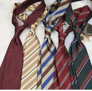 Business Stripes Vintage Wine Red Groom Best Man 8CM Neck <b>Tie</b> Banquet Reception Wedding Hand Neck <b>Ties</b> for Men - Product Image 1