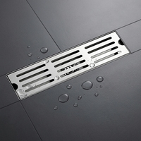 Caniveau en acier inoxydable personnalisable avec plusieurs styles de grilles pour balcon, patio et projets extérieurs