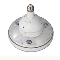 Ventilateur de plafond LED avec lumière, style moderne, télécommande, acrylique, invisible, douille E27