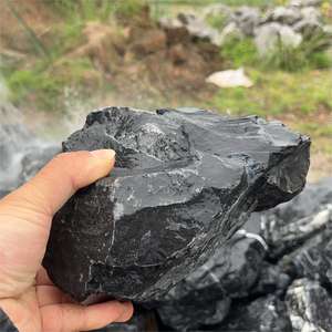 Pierres de paysage d'<span class=keywords><strong>aquarium</strong></span> écologiques en verre noir décoratives de 10 à 30 cm - Product Image 3