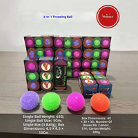 Lot de 3 balles anti-stress à remontée lente, pompons doux à pincer, apaisantes et sensorielles, vente en gros, cadeau fantaisie