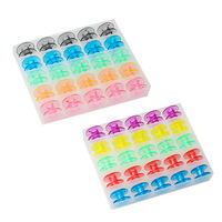 Lot de bobines de polyester colorées haute ténacité assorties pour broderie, quilting et couture de vêtements