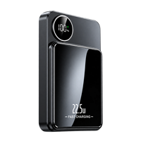 2-in-1 Powerbank mit Eigenem Logo 5000mAh 10000mAh PD22.5W QC3.0 Schnellladegerät Batterien LED-Anzeige 15W Kabelloses Laden Powerbank