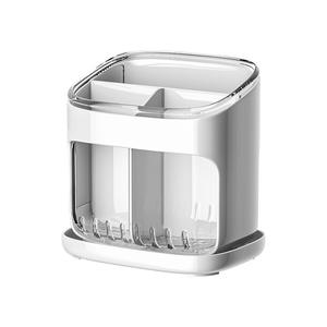 Support à baguettes grande capacité, égouttoir de cuisine carré pour rangement de couverts avec design de drainage - Product Image 3