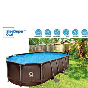 ติดตั้งง่าย56716สระว่ายน้ำ <span class=keywords><strong>Vista</strong></span> 5.49ม. X 2.74ม. X 1.22ม. โครงเหล็กรูปวงรีพร้อมอุปกรณ์เสริม - Product Image 4