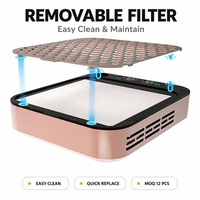 Colector de Polvo para Uñas 858-18 Plus con Taladro, Venta al por Mayor, Embalaje Personalizado, OEM ODM, Pedidos al por Mayor para Importadores de Uñas