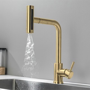 Grifo de cocina Gourmet de acero inoxidable, grifo mezclador de agua fría y caliente, mezclador de cocina extraíble, grifo de fregadero de cocina - Product Image 3