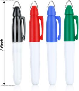 Mini pennarelli indelebili con clip portachiavi a forma di mazza da golf, <span class=keywords><strong>punta</strong></span> <span class=keywords><strong>fine</strong></span>, inchiostro <span class=keywords><strong>nero</strong></span> - Product Image 5