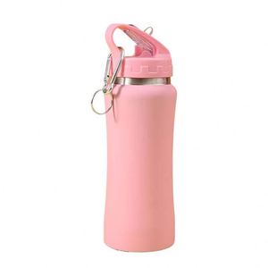 Bouteille d'eau sport en acier inoxydable à double paroi isolée sous vide, avec couvercle à paille, anti-fuite, portable, 600ml 750ml - Product Image 1