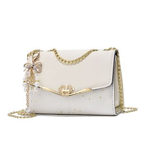Nuevas bolsas femeninas de alta calidad con cadena, diseño clásico de bolso transversal para el hombro. - Product Image 1