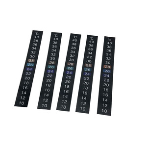 Termômetro lcd adesivo de 10-40 centímetros, tira adesiva para colar vinho, cerveja, aquário, janela de fermentação - Product Image 1