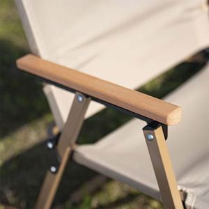 Chaise de camping pliable portable d'extérieur, chaise de plage double multifonctionnelle avec dossier, chaise de pêche - Product Image 4