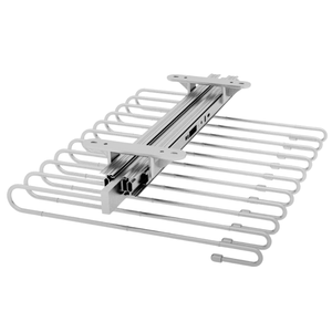 Porte-pantalon rétractable monté sur le haut moderne en acier plastique conception tirer tiroir glissière Rail maison cuisine armoire armoires accessoire - Product Image 4