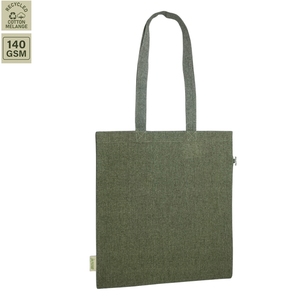 Sac fourre-tout en coton mélange cendré 38 x 42,5 cm, réutilisable, écologique, avec poignées durables pour les courses - Product Image 2