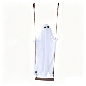 Decoración de Halloween, Fantasma Colgante de Plástico con Luces LED, Kit de Decoración para Fiestas Religiosas, Decoración de Otoño para Exteriores, Regalos - Product Image 6