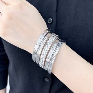 JXX Fashion Jewelry <b>Charm</b> <b>Bracelet</b> Women Silver Plated Brass Bangle - Product Image 2