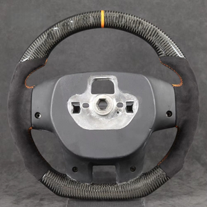 Volante <span class=keywords><strong>de</strong></span> fibra <span class=keywords><strong>de</strong></span> carbono real con logotipo personalizado para Ford Ranger Raptor Everest, modificación <span class=keywords><strong>de</strong></span> volante para vehículos todoterreno. - Product Image 3