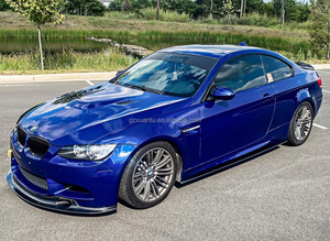 Becquet de lèvre d'extension en fibre de carbone de style <span class=keywords><strong>E</strong></span> pour <span class=keywords><strong>BMW</strong></span> série 3 E90 E92 E93 M3 jupes latérales Bodykit - Product Image 5