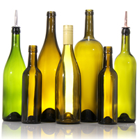 Ventes en gros de bouteilles de vin de Bordeaux vides de 750 ml, transparentes et vertes, avec bouchon en liège