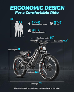 2026 eAhora Romeo Pro 360 °   Sistema de Iluminación de Seguridad, Bicicleta Eléctrica con Acelerador de Giro para Adultos - Product Image 4