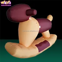 WAHA Ausstellung beliebtes aufblasbares Schaukel pferd Luft modell Spielzeug aufblasbares Schaukel pferd Modell