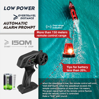Usine 25 km/h alarme de puissance inférieure télécommande bateaux jouet aventure course luxe Yacht haute vitesse RC bateau jouets pour enfants
