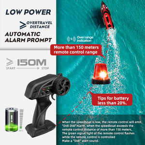 Fábrica 25 km/h Alarma de menor potencia Barcos de control remoto Juguete Aventura Carreras Yate de lujo Alta velocidad RC <span class=keywords><strong>Barco</strong></span> Juguetes para niños - Product Image 4