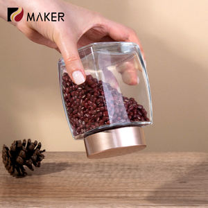 2025 nouveau récipient de stockage de nid d'oiseau scellé fond épais carré épais Transparent confiture Sauce abeille miel bouteille verre pot de nourriture - Product Image 2