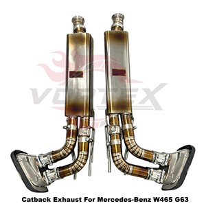 Vortex Flagship-Grade Titanium <b>Exhaust</b> System With Carbon Tips For Mercedes-Benz W465 G63 Styling - Product Image 2