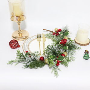 Support de présentation pour guirlande longue, boules de Noël, aiguilles de pin en PVC, décoration, guirlande de fruits rouges, <span class=keywords><strong>sapin</strong></span>, nouveau, expédition directe transfrontalière - Product Image 2