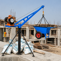 Lève-charge robuste avec chariot et moteur électrique 300 tonnes 300 kW, élévateur de matériaux pour chantier et entrepôt