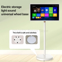 Mini TV LED HD 1080 Portátil para Exteriores, Pantalla Táctil WiFi, Monitor Inteligente con Base y Elevación, Ideal para Estudio