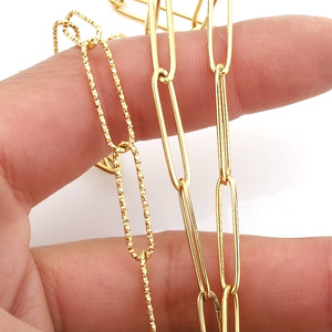 Stainless Steel Oval <b>Cross</b> <b>Chain</b> 20mm Gold Plated DIY Craft Supply for Jewelry Making and Decorative Projects - Product Image 2