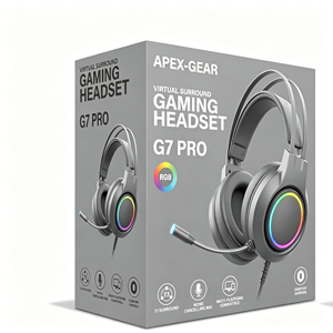 Custom Logo Luxury <b>Foldable</b> Magnetic Earphone Packaging <b>Box</b> Rigid Paper Gift <b>Box</b> for Wireless Earbuds and Headphones - Product Image 1